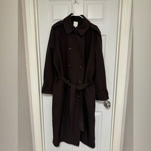 Chocolate brown H&M coat